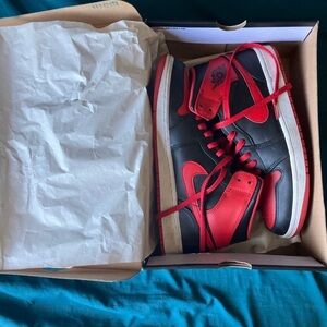 Jordan 1 red and black